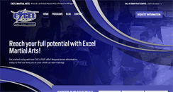 Desktop Screenshot of excelmartialarts.com
