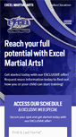Mobile Screenshot of excelmartialarts.com
